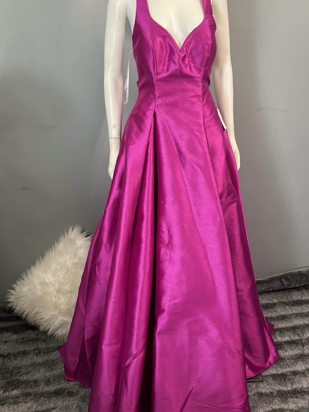 B-Darlin hot pink prom dress